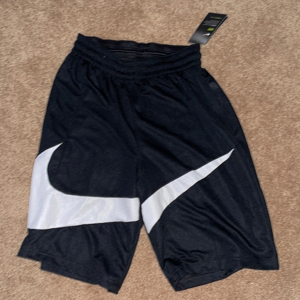 Nike men’s shorts. Size small, black and white.